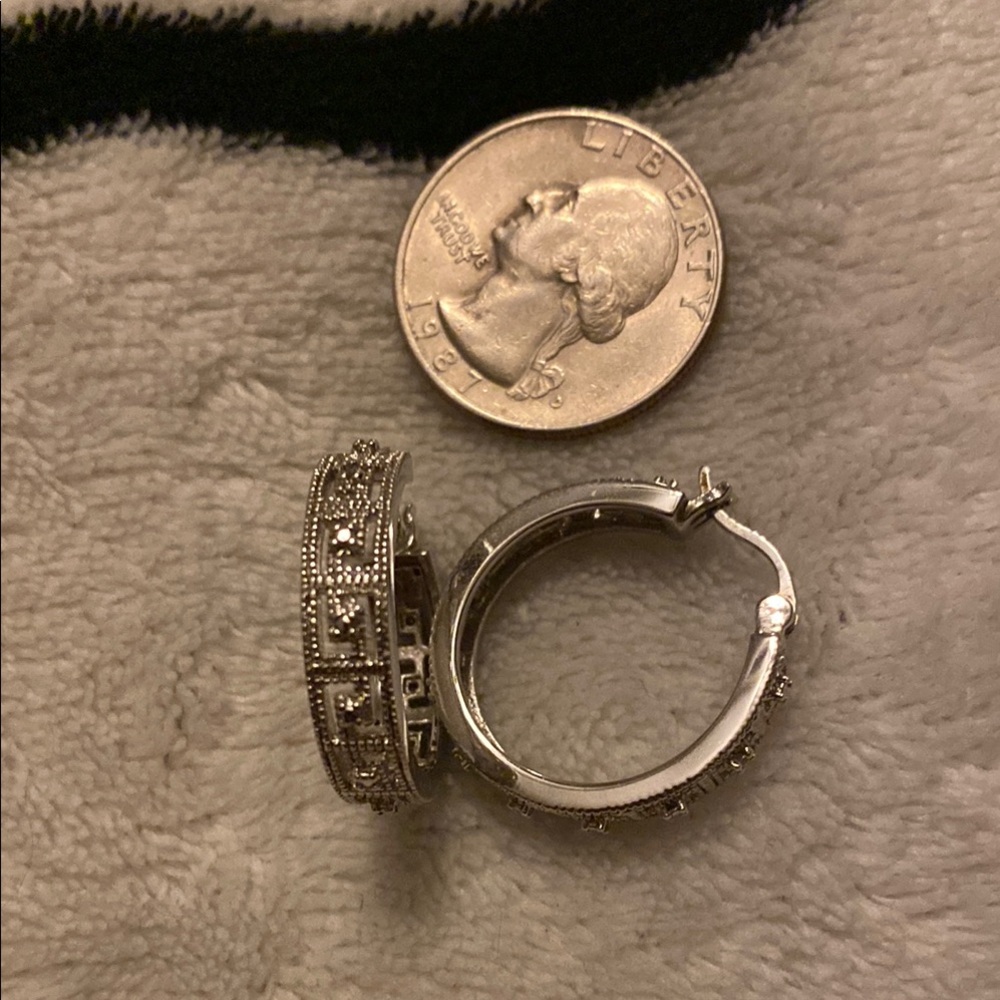 Silver Hoop Earrings
